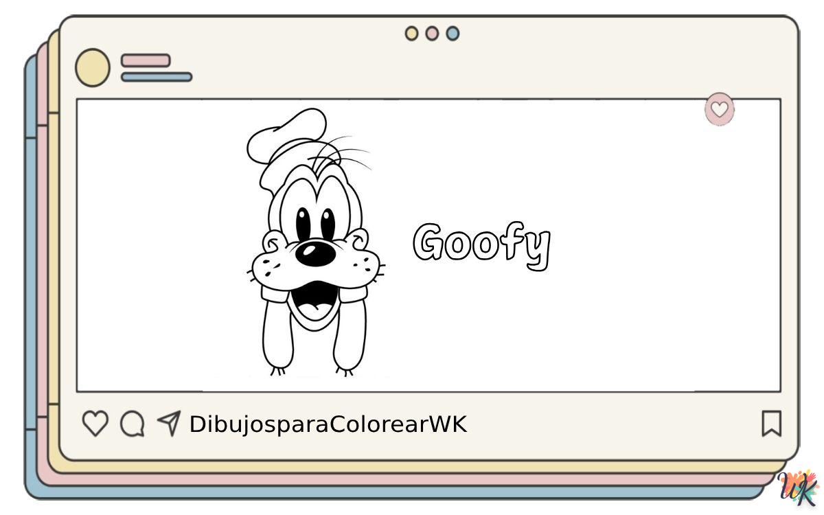 28 Dibujos Para Colorear Goofy