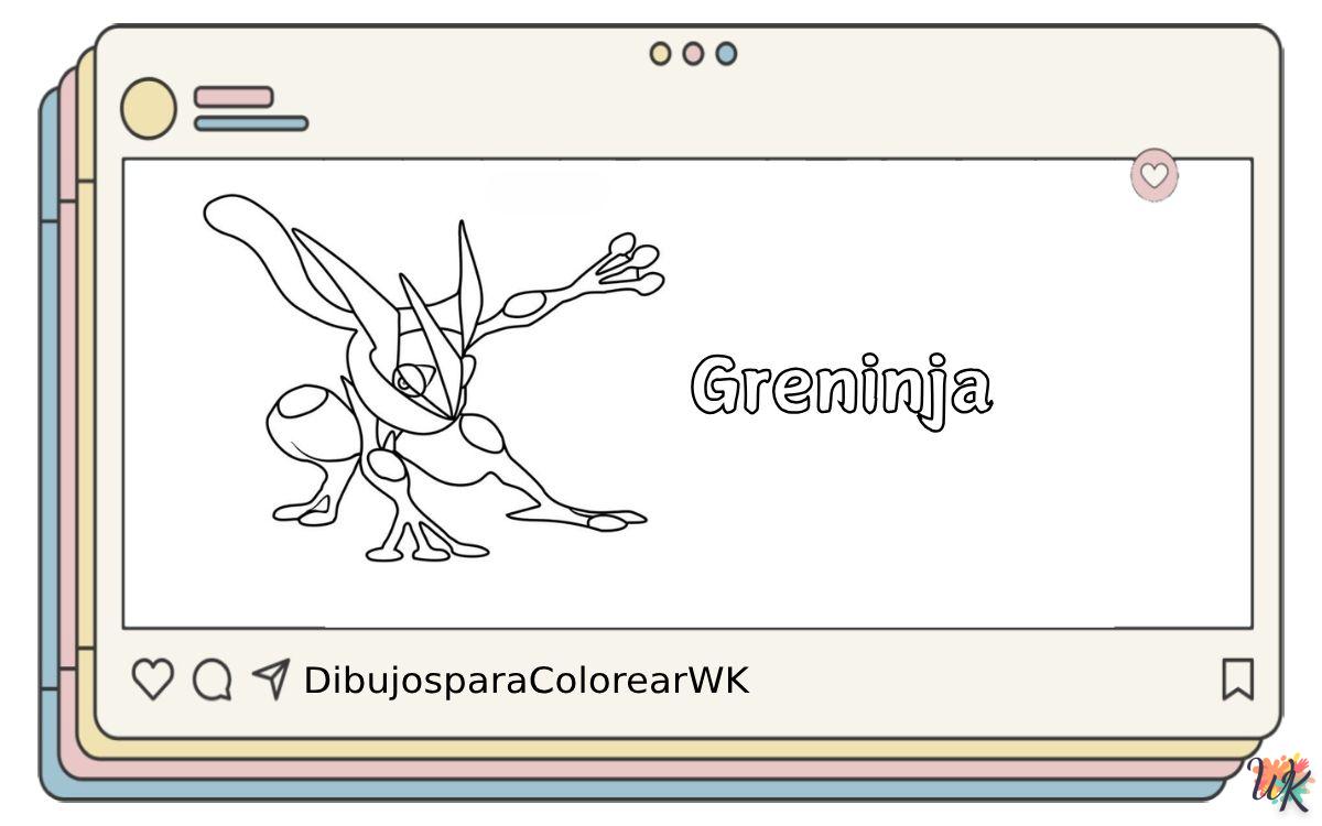 31 Dibujos Para Colorear Greninja