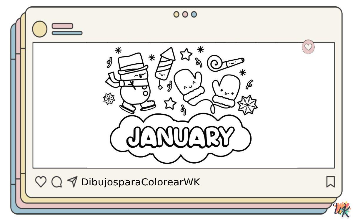 16 Dibujos Para Colorear January