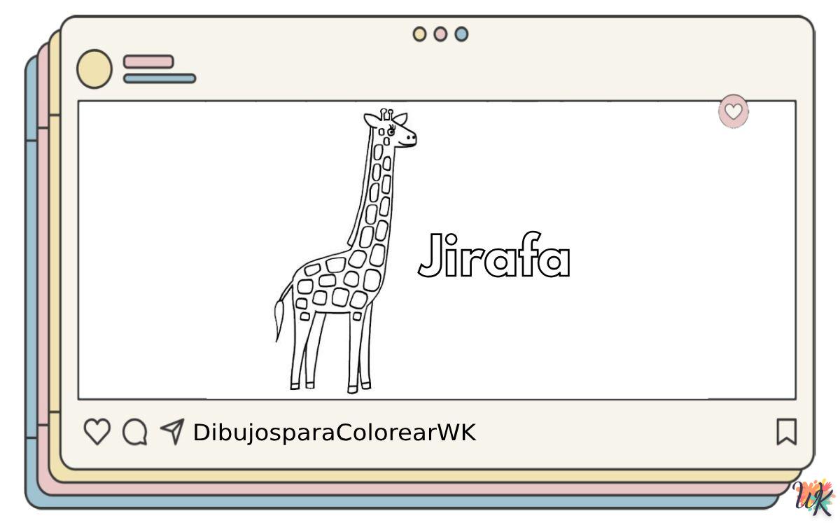 Jirafa 7 111 Dibujos Para Colorear Jirafa