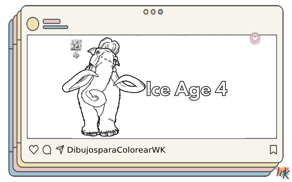 16 Dibujos Para Colorear Ice Age 4