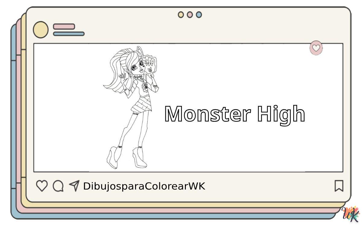Monster High 1 124 Dibujos Para Colorear Monster High