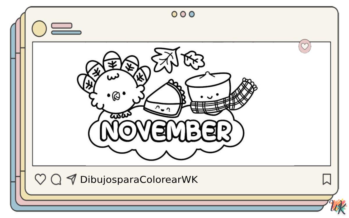 37 Dibujos Para Colorear November