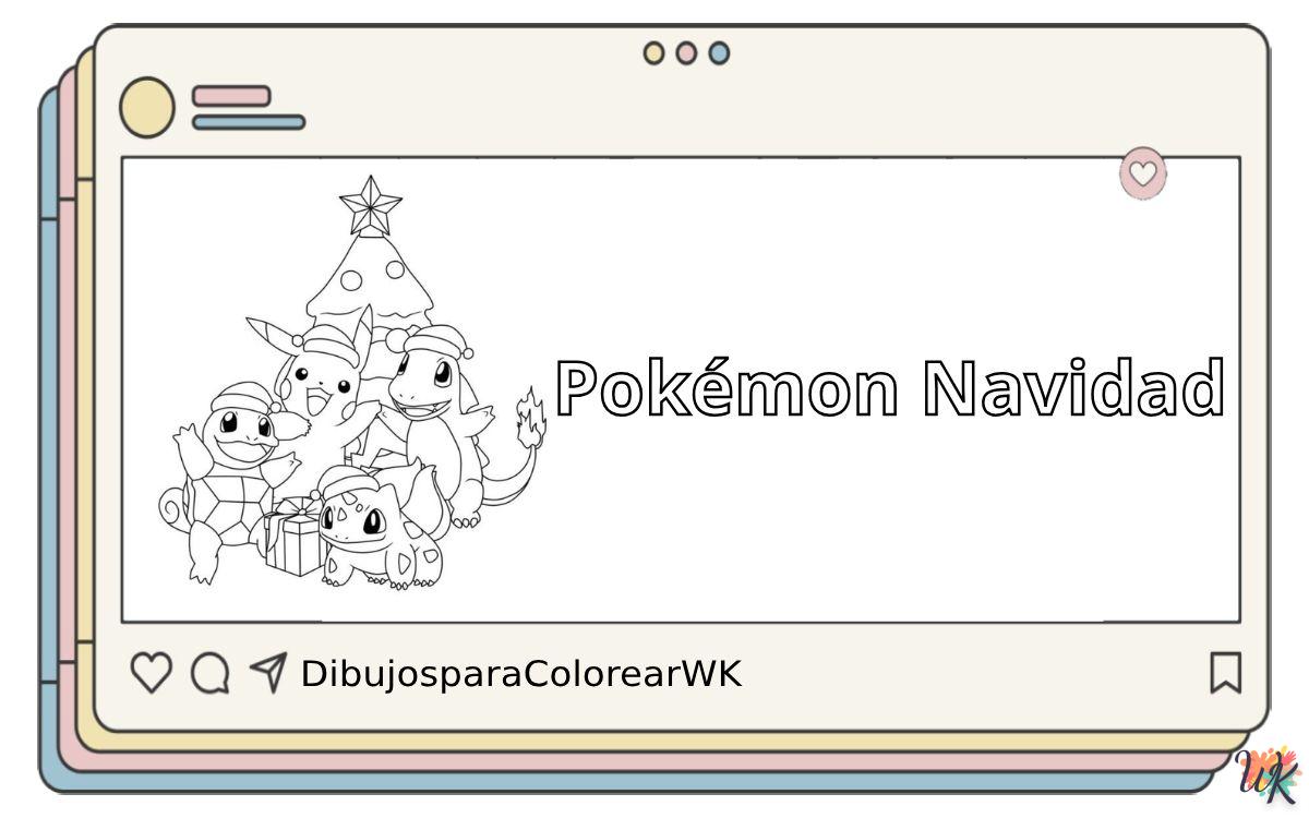 25 Dibujos Para Colorear Pokémon Navidad