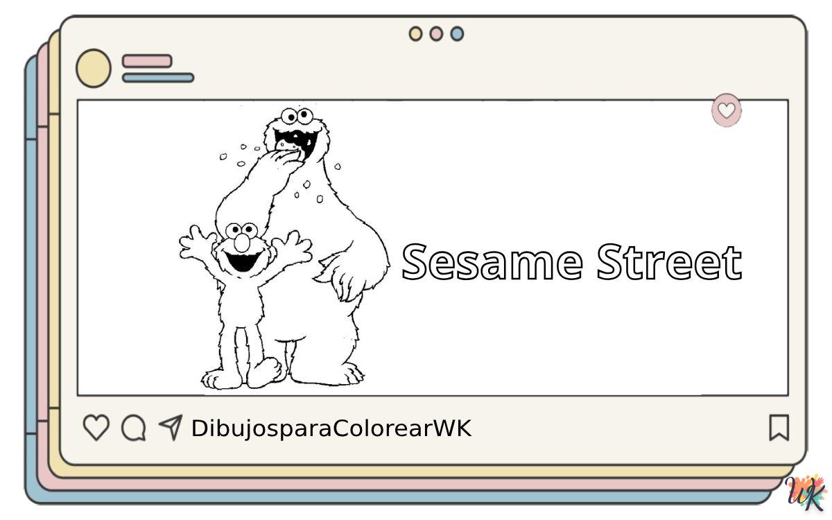 53 Dibujos Para Colorear Sesame Street