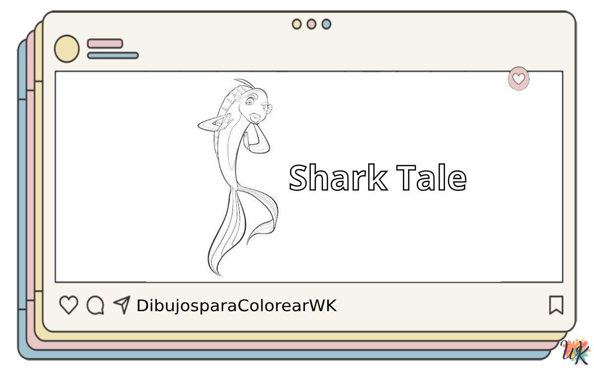 13 Dibujos Para Colorear Shark Tale