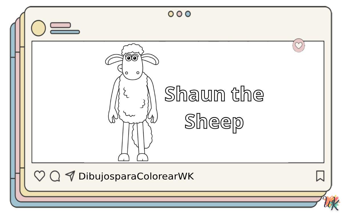 16 Dibujos Para Colorear Shaun the Sheep